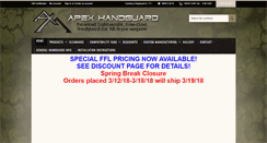 Desktop Screenshot of apexhandguard.com
